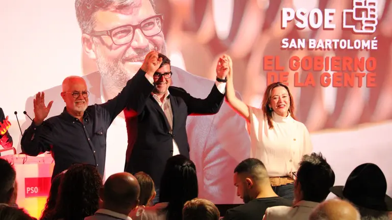 María Dolores Corujo, Marcial Martín Bermúdez e Isidro Pérez