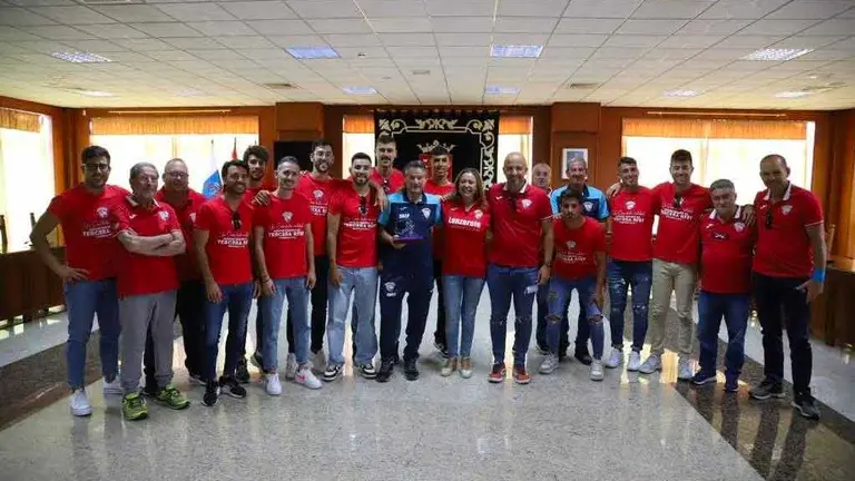 San Bartolomé CF en el Cabildo de Lanzarote con la presidenta