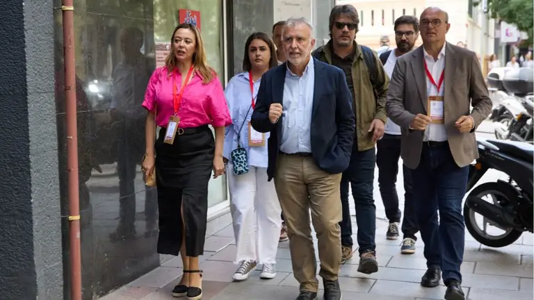 Líderes socialistas en Madrid