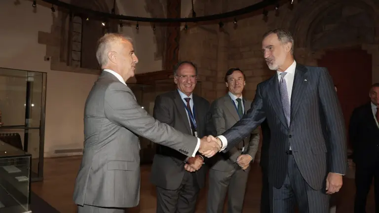 Manuel Fajardo Palarea, senador, con el Rey.