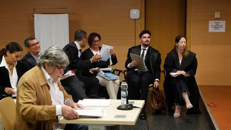 Francisco Echevarría en un momento del juicio.