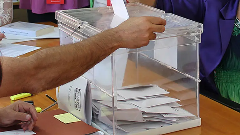 Votación electoral.