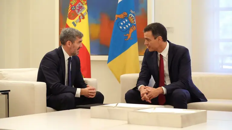 Pedro Sánchez y Fernando Clavijo en una imagen de archivo.