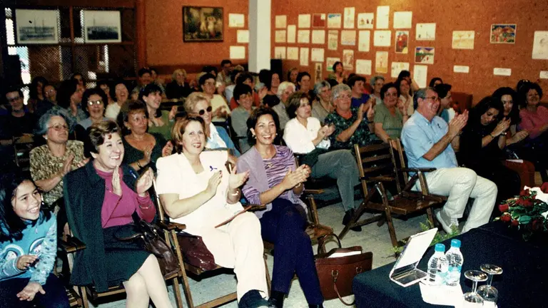 Caridad Romero  en un acto de Mararía. Imagen de archivo.