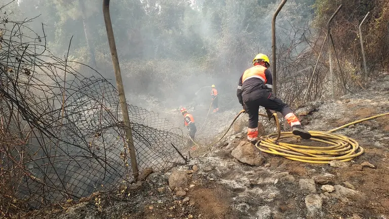 Bomberos de Lanzarote en Tenerife.