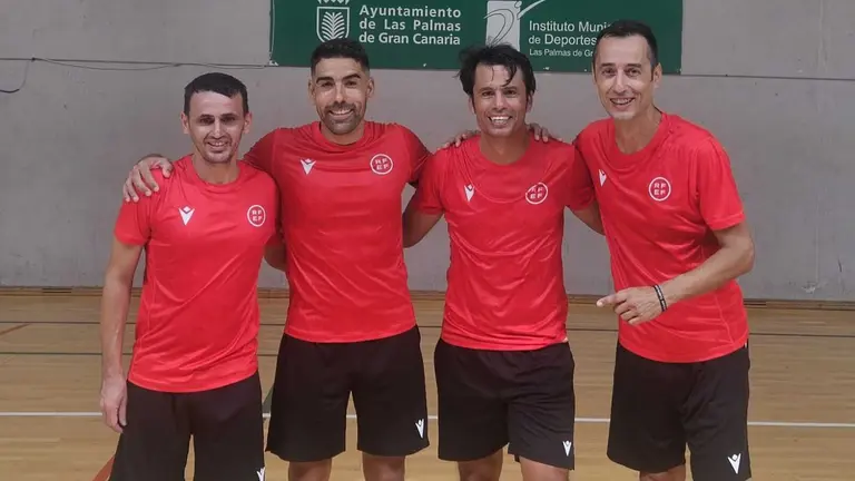 Los árbitros lanzaroteños.