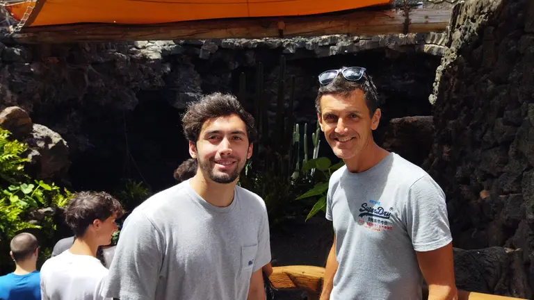 Ostberg-Barth y Domínguez-Peñate ya  se preparan en Lanzarote. Foto S. Betancort.