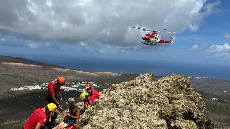 Momento del rescate.