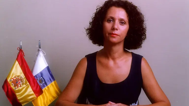 María Isabel Déniz en su etapa de diputada regional.