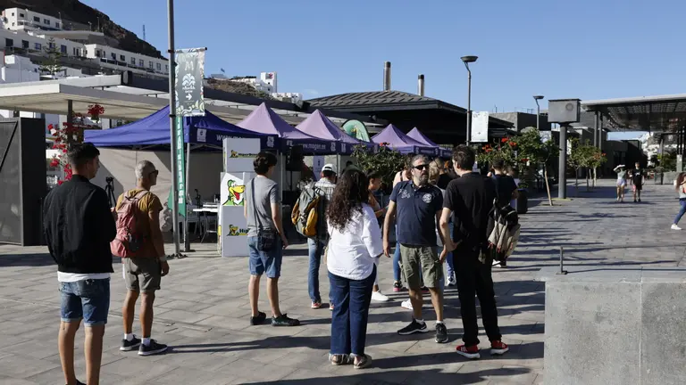 Personas desempleadas de Mogán y de otros municipios participaron en esta jornada.