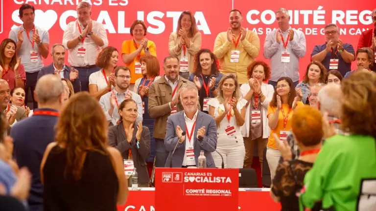 Ángel Víctor Torres en el Comité Regional del PSOE de Canarias.