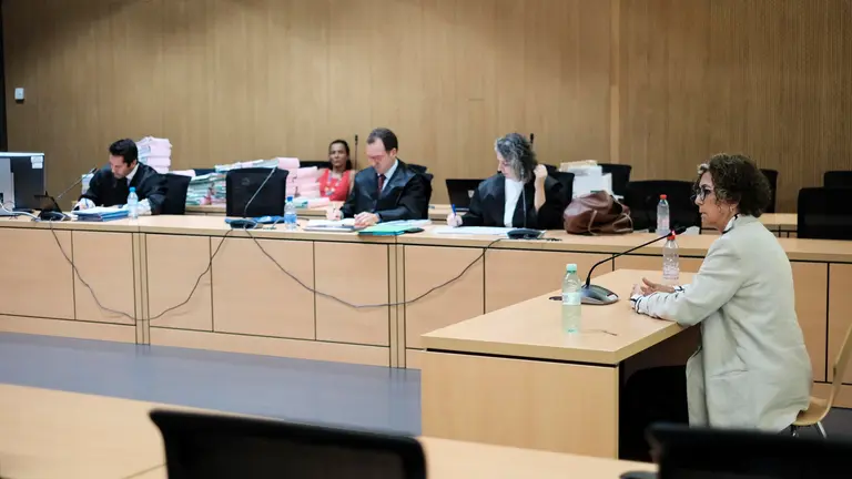 María Isabel Déniz durante el juicio del Caso Jable.