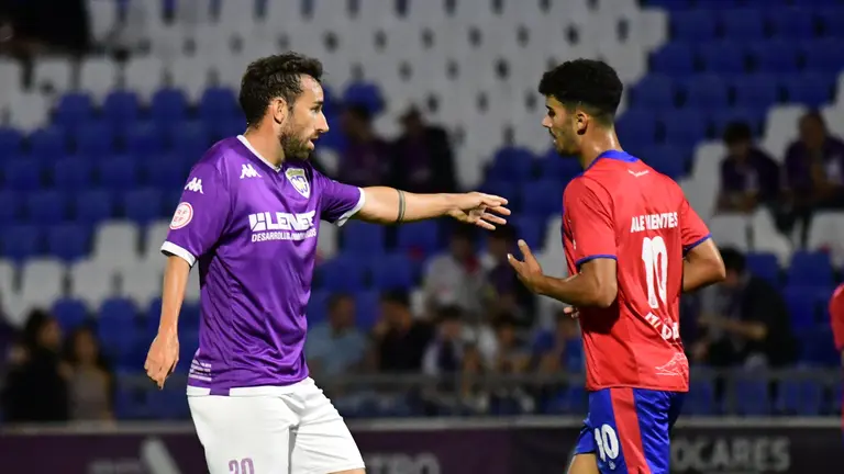 Instante del partido entre el CD Guadalajara y la UD Lanzarote.