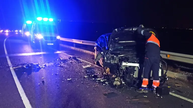 Vehículo accidentado.