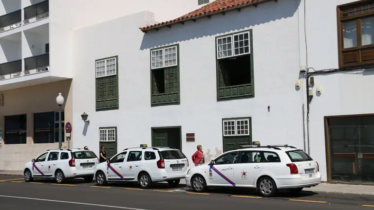 Parada de taxis en Arrecife.