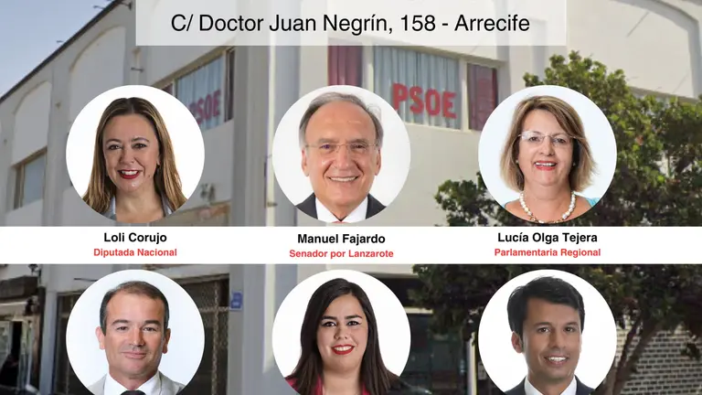 Cargos públicos del PSOE de Lanzarote.