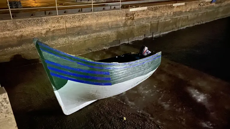 Patera llegada a La Graciosa.