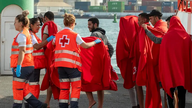 Personas migrantes en Naos. FOTO: ARCHIVO