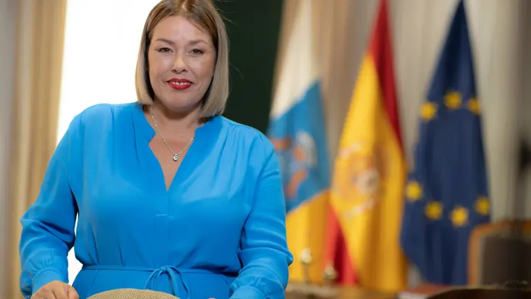 Astrid Pérez, presidenta del Parlamento de Canarias.