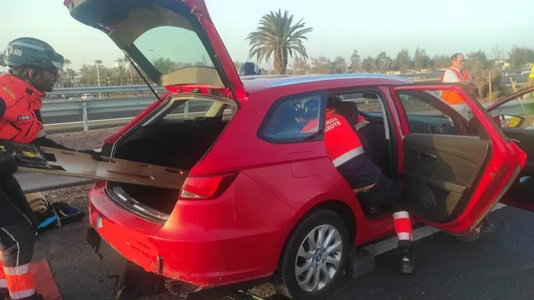 Momento de la excarcelación.