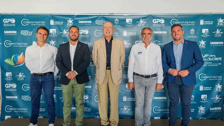 Presentación del Rally Iles du Soleil en Marina Lanzarote.