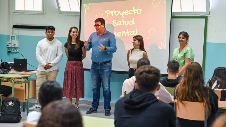 Visita al proyecto de Salud Mental.