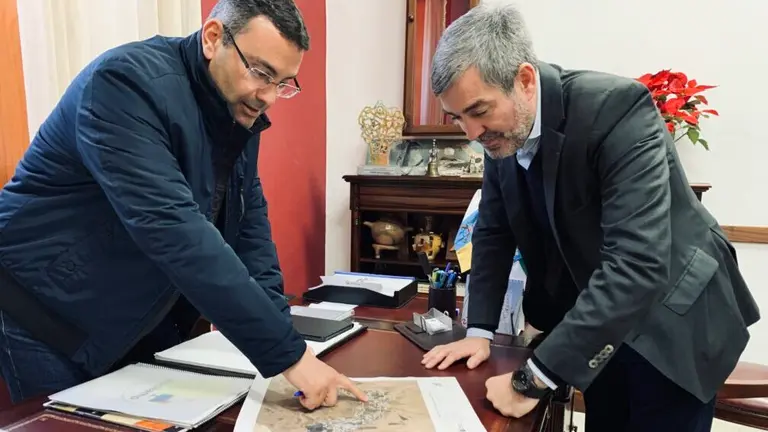 Fernando Clavijo y Oswaldo Betancort. Imagen de archivo.