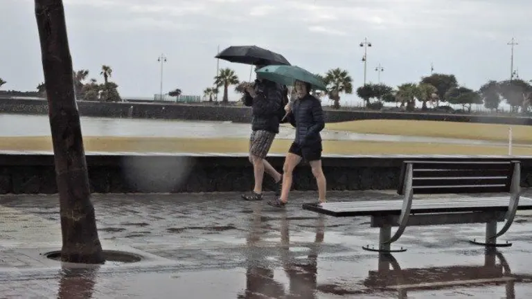 Lluvias en Lanzarote. Imagen de archivo.