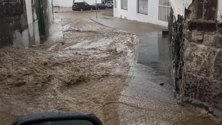 Lluvias en Arrecife.