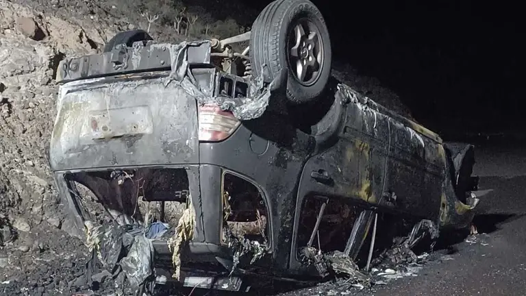 Vehículo calcinado.