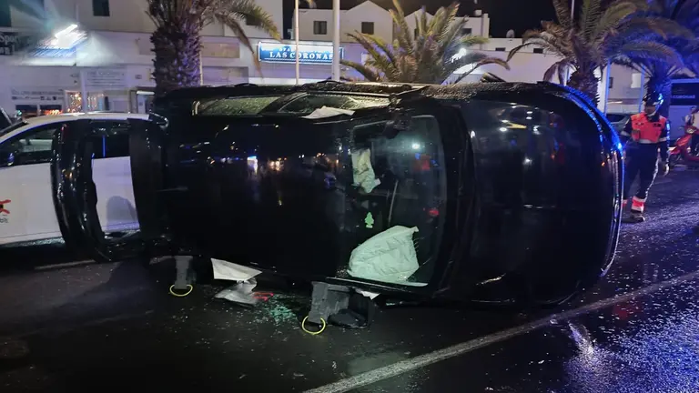 Vehículo accidentado.