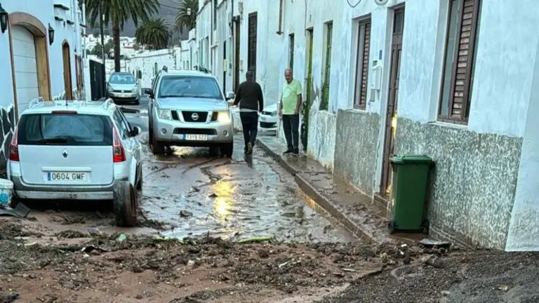 Lluvias en Haría.&nbsp;