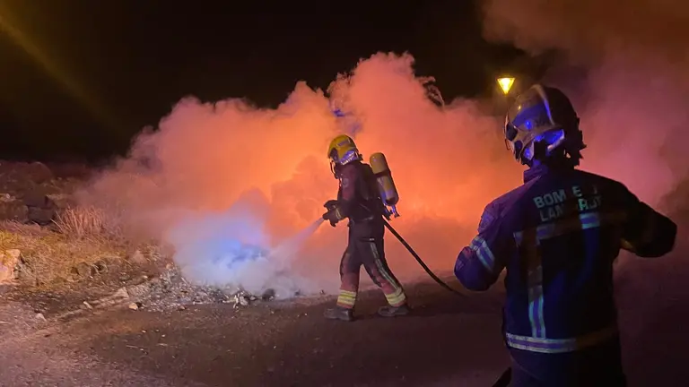 Incendio de contenedores.
