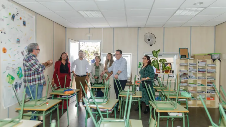 Visita Consejero Educacion Poli Suárez IES Teguise CEIP Costa Teguise.