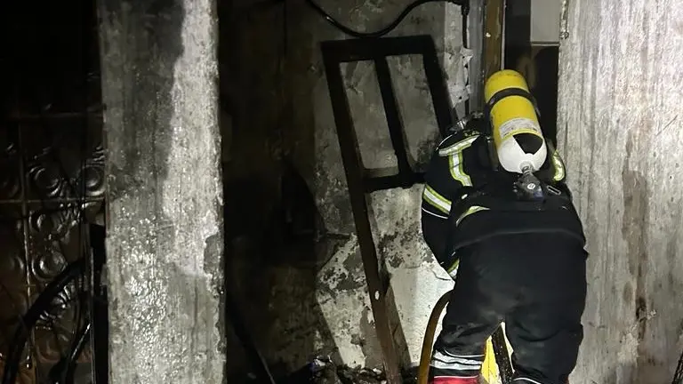Incendio en casa abandonada de la calle Cádiz.