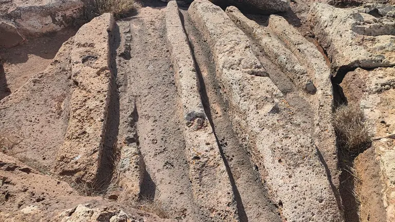 Yacimiento indígena en Lanzarote.