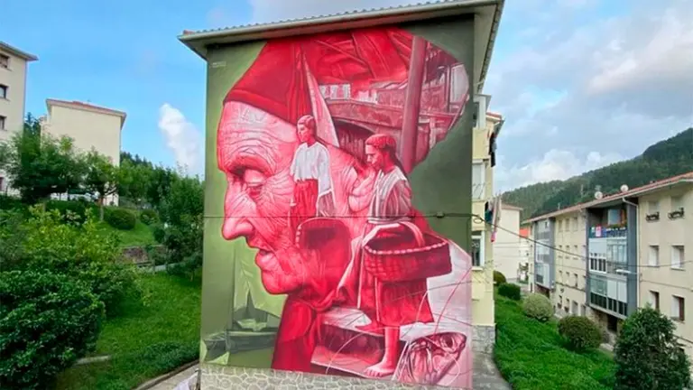 Mural canario Sabotaje al Montaje.