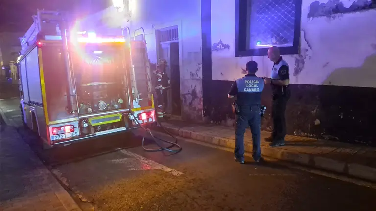 Incendio en la calle Cienfuegos.
