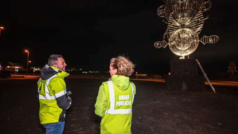 El vicepresidente en la iluminación de 'Fobos'.