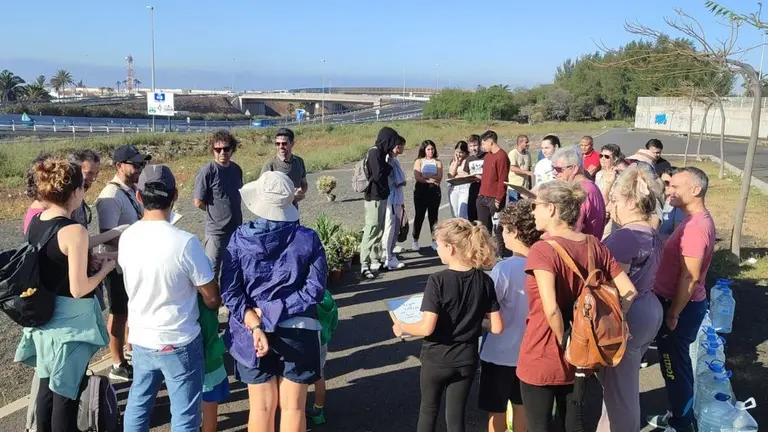 Un momento de la plantación