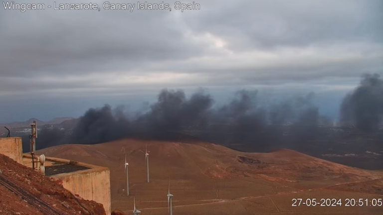 Foto: Alberto Quintana.  Web cam youtube Lanzarote.