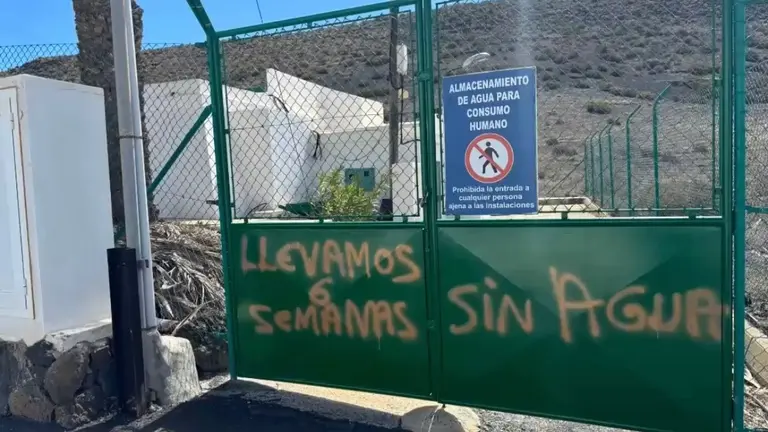 Cortes de agua en Máguez. Imagen de archivo.