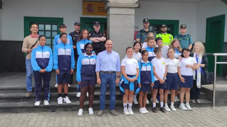 Alumando del CEIP Benito Méndez en la Semana de la Administración Abierta.