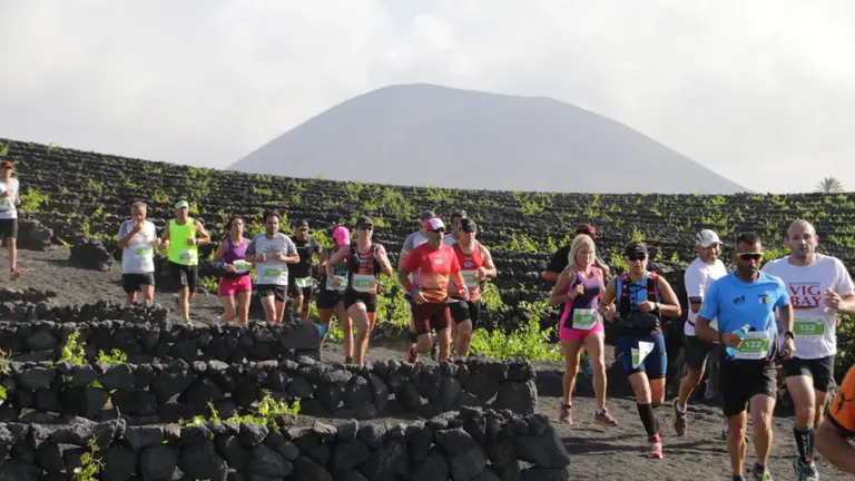 Wine Run Lanzarote. Imagen de archivo.
