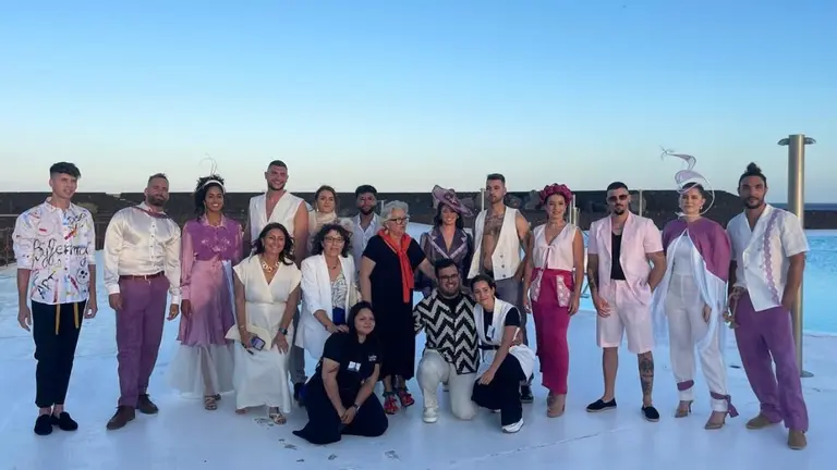 Un momento del desfile de Lágrimas de volcán