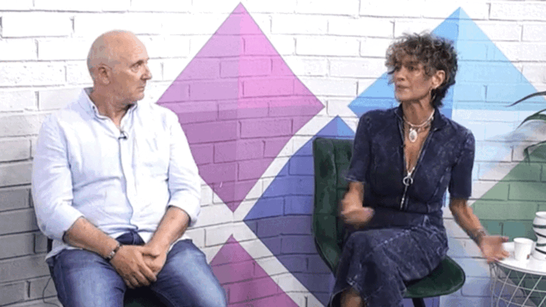 Xavier Deltell y Ana García Lozano en el Magazine de 'Biosfera TV'.