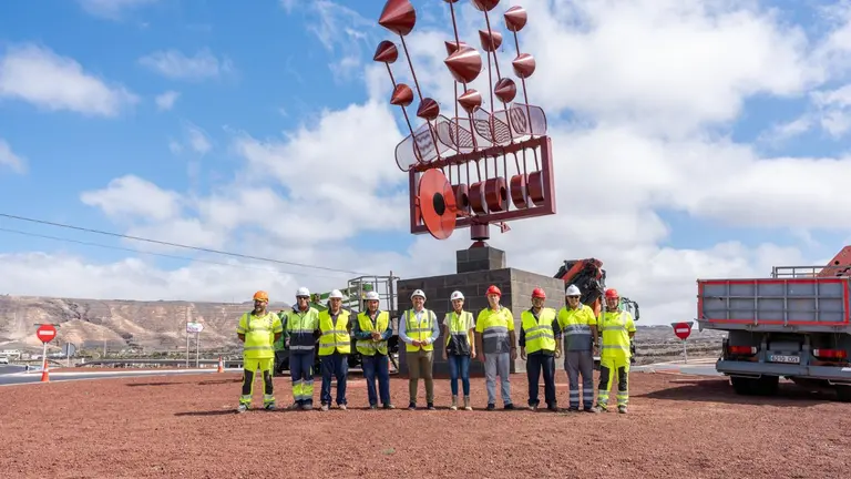 Instalación juguete de viento de Arrieta.