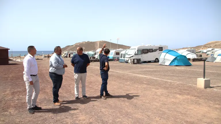 Visita área acampada Papagayo.