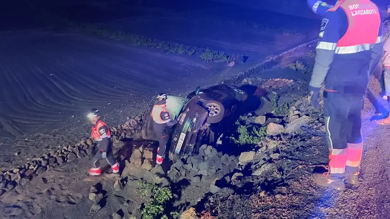 El vehículo siniestrado