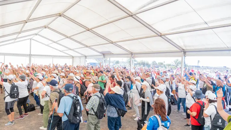 Caminata 'Ponte en Marcha' en Tegoyo.